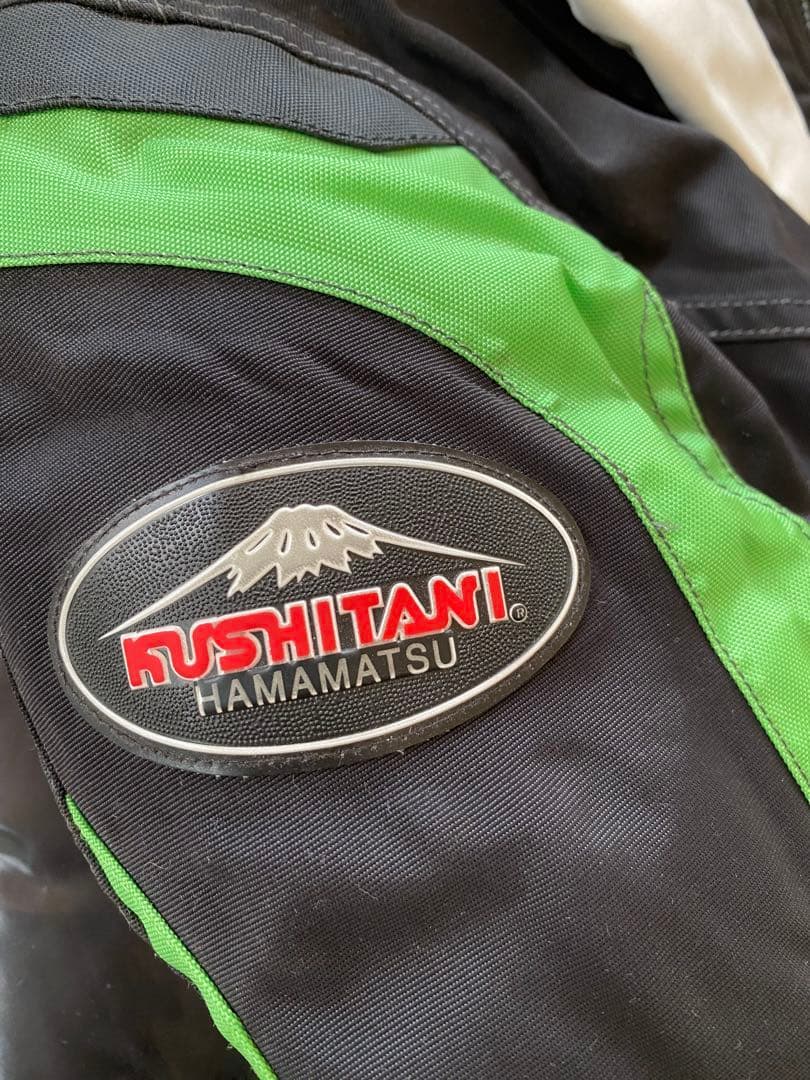 Kawasaki バイクジャケット Lサイズ ブラック/グリーン