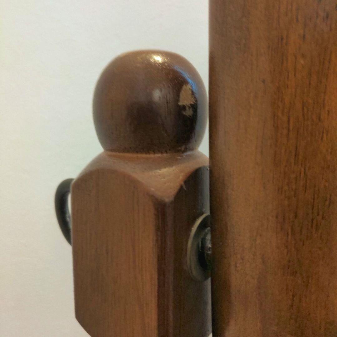 【専用】レトロ姿見　木製オーバルスタンドミラー ブラウンアンティーク　楕円