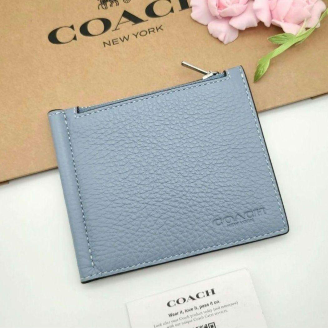 新商品　COACH　マネークリップ　折り財布　正規品