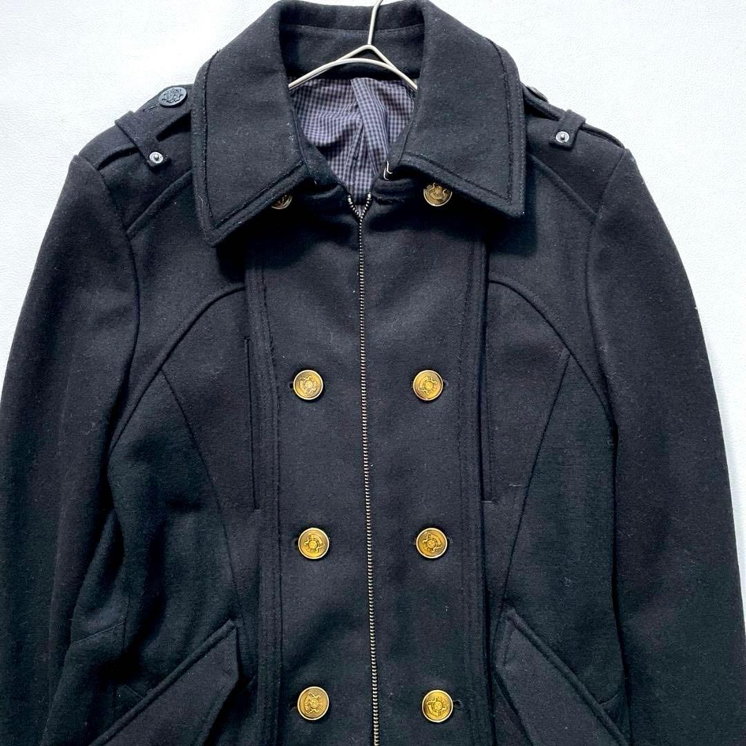 【だう】PPFM　金ボタン ナポレオンジャケット y2k ブラック S