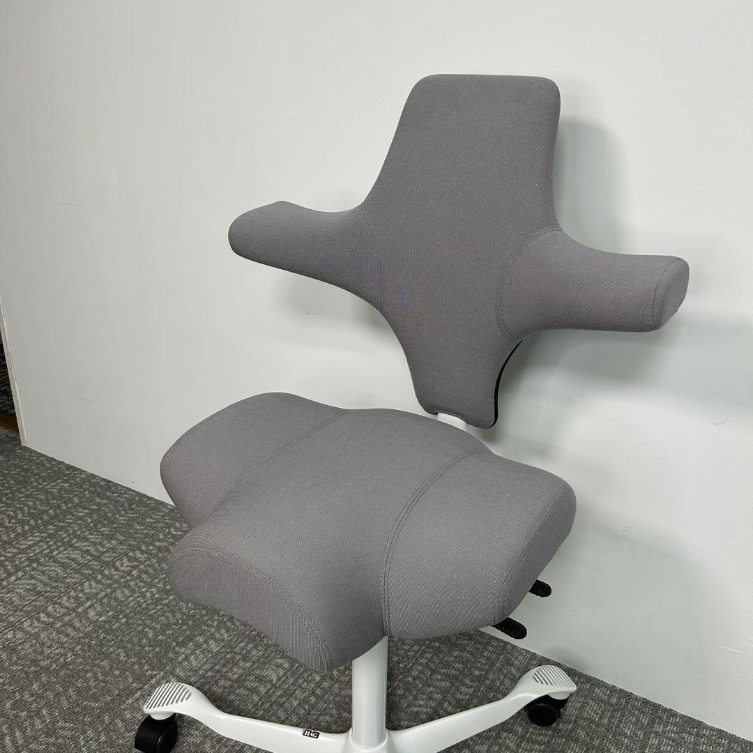 【F】オフィスチェア HAG Capisco ホーグ カピスコ 布張 グレー