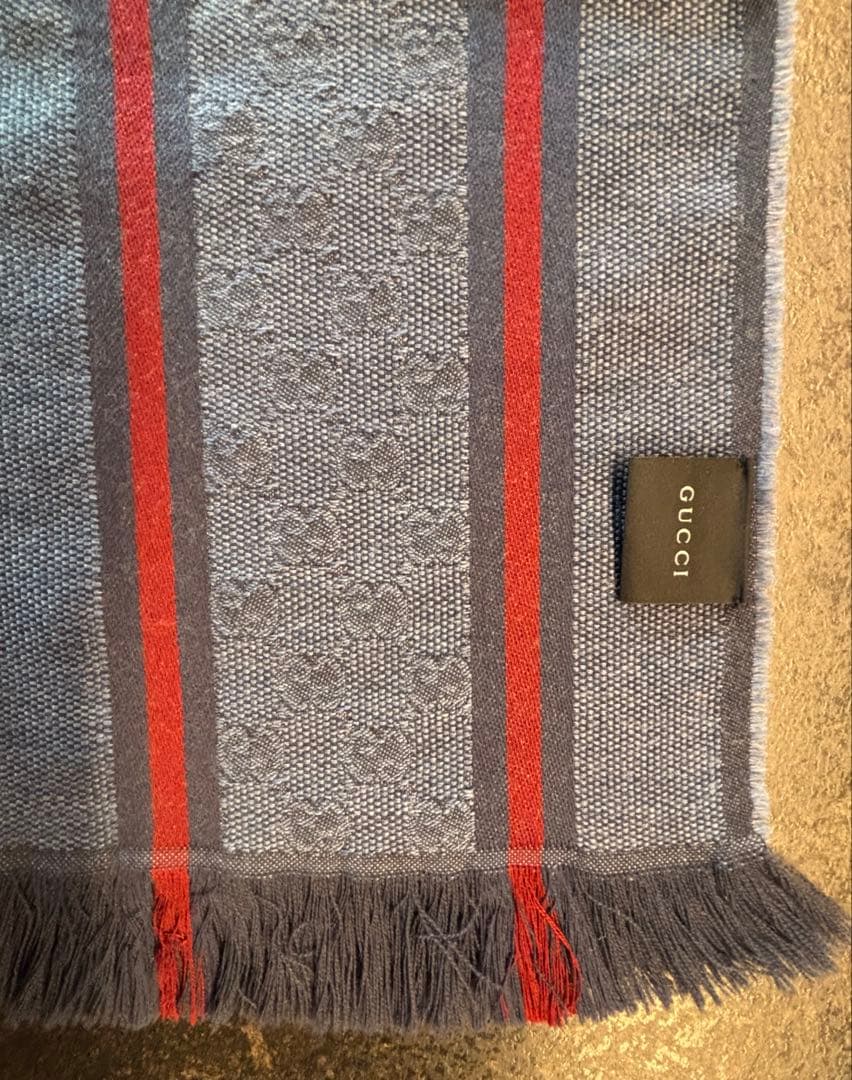 【専用】GUCCI/グッチ ＊ マフラー ＊ シェリーライン ＊ ウール/シルク