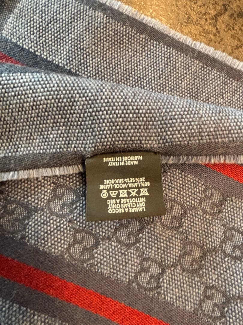 【専用】GUCCI/グッチ ＊ マフラー ＊ シェリーライン ＊ ウール/シルク