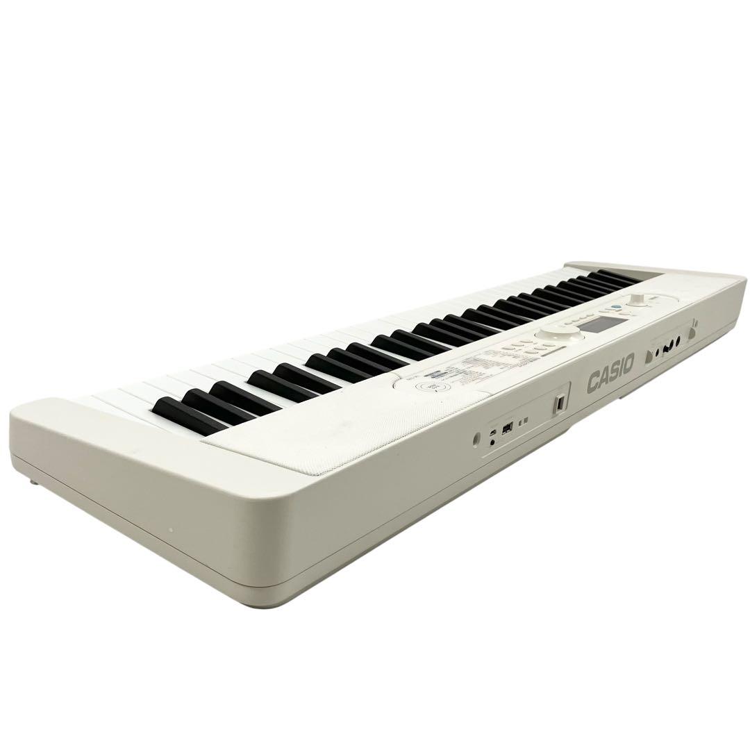 カシオ 光ナビゲーション 電子キーボード LK-520 ホワイト 61鍵盤