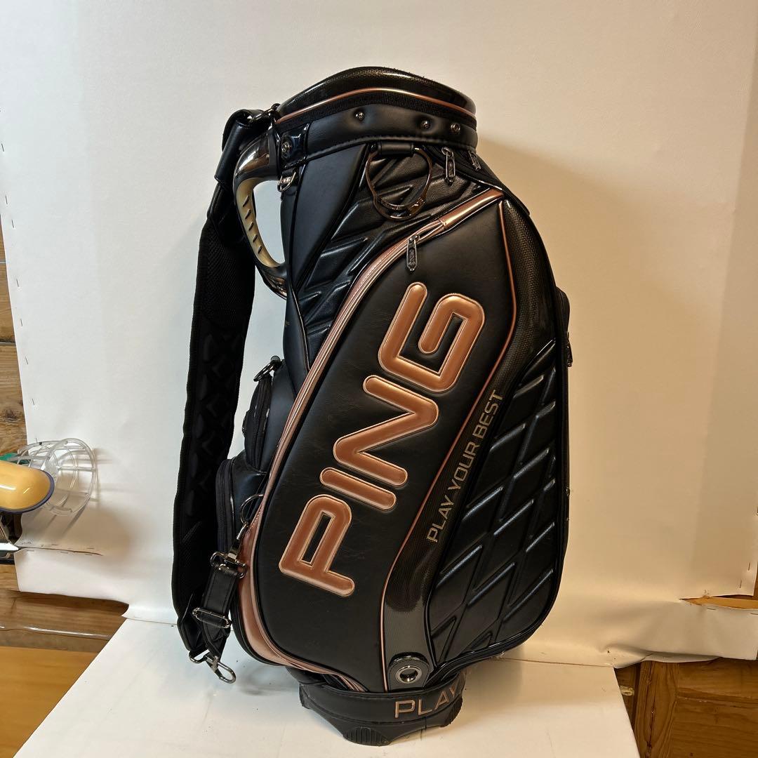 PING キャディバッグ ブラック/オレンジ