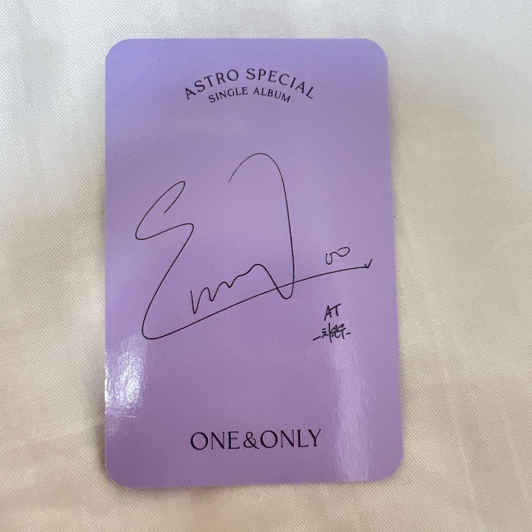 ASTRO チャウヌ　ワンオリ　ONE&ONLY お花　トレカ