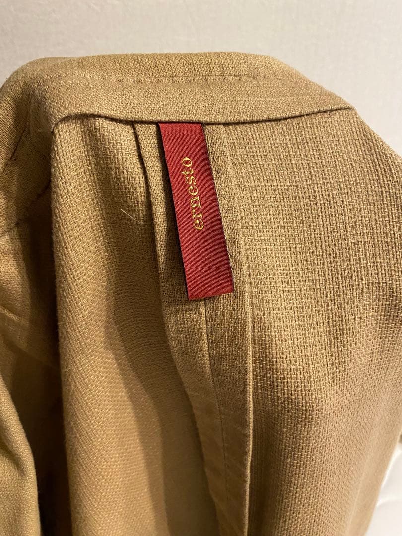Ernest エルネスト ベージュ　リネンスーツ　サイズ46