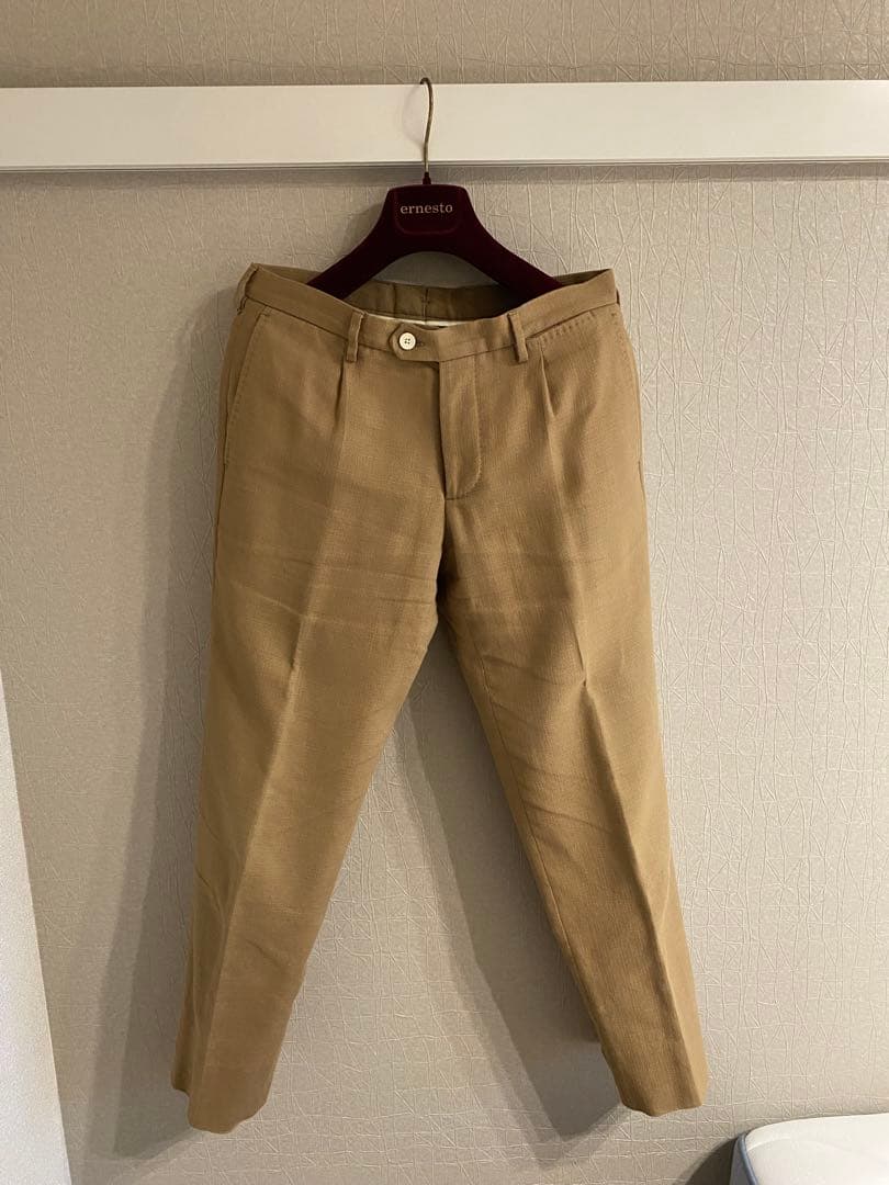 Ernest エルネスト ベージュ　リネンスーツ　サイズ46