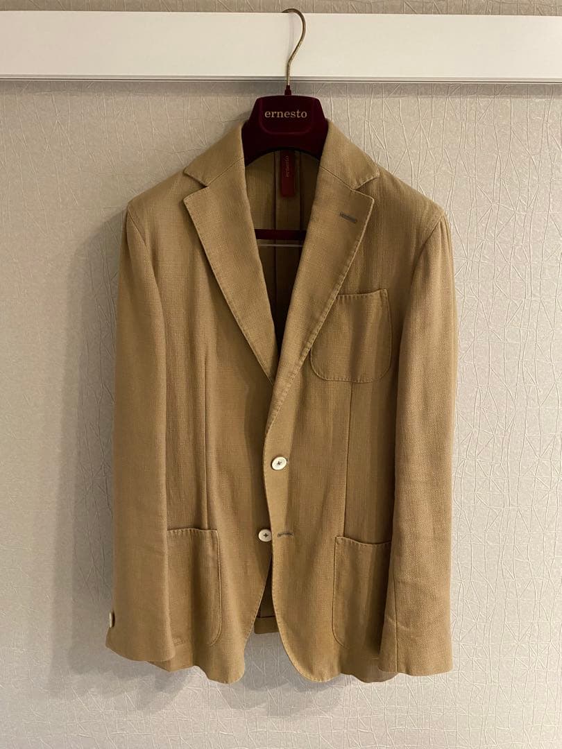Ernest エルネスト ベージュ　リネンスーツ　サイズ46
