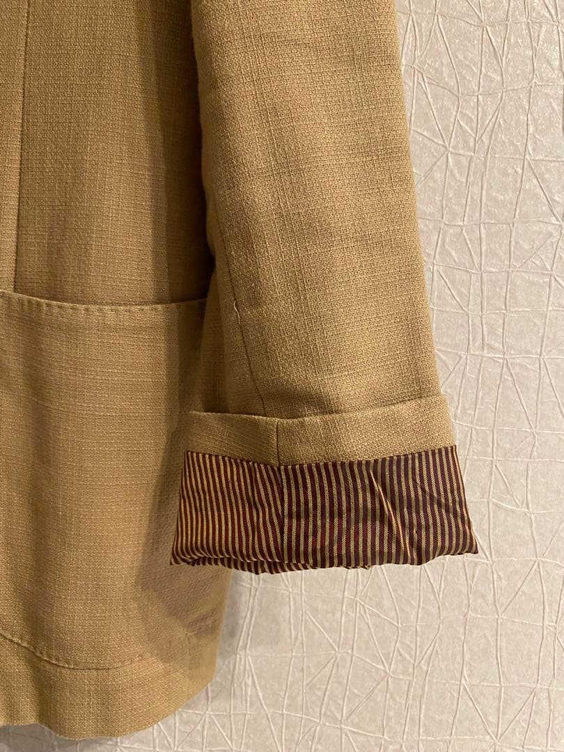 Ernest エルネスト ベージュ　リネンスーツ　サイズ46