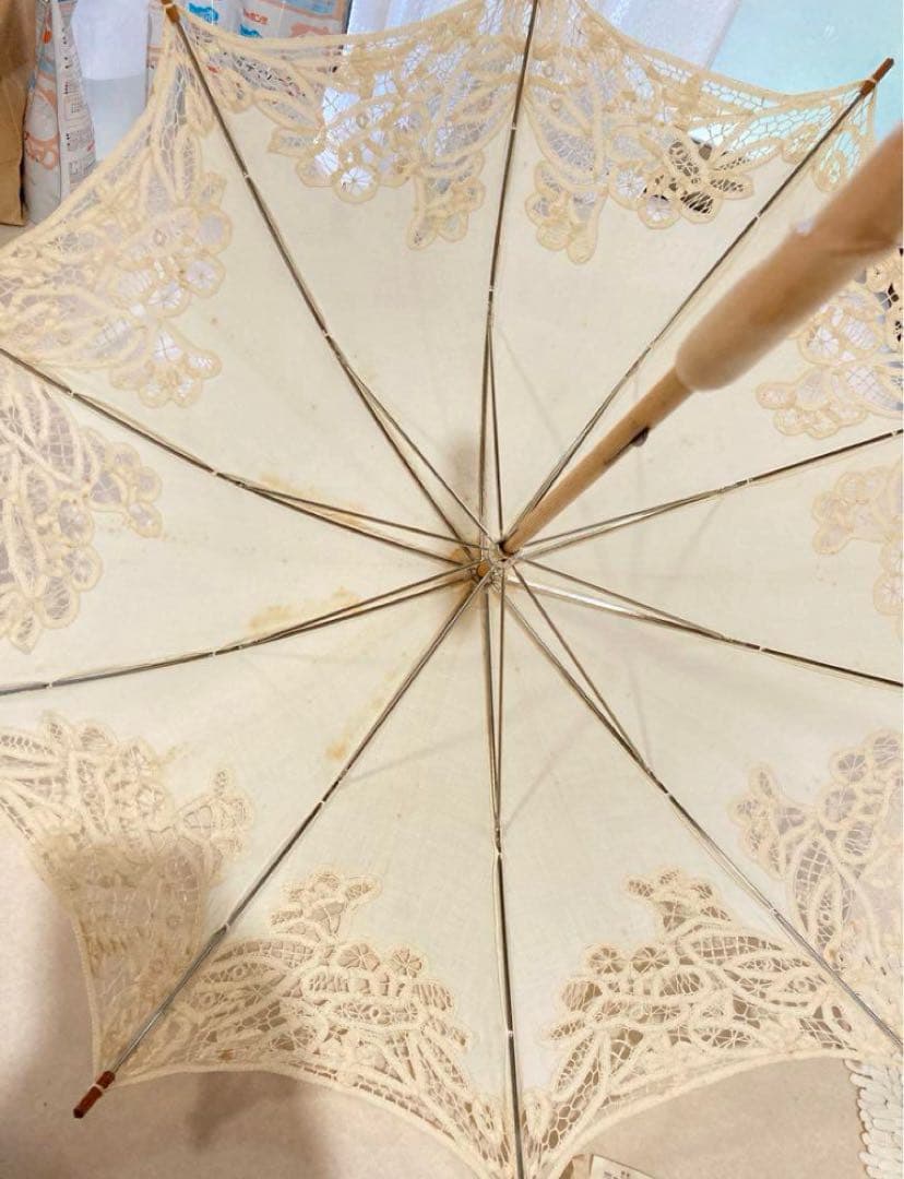 k*a様 【未使用】CHIKAZAWA 近沢レース 日傘 日本製 レース タグ付