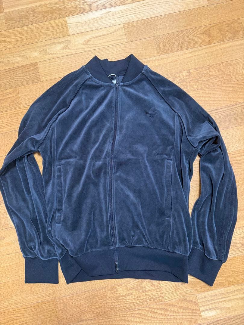 SST アディカラー ベロア トラックトップ　ブラック　2XL adidas新品