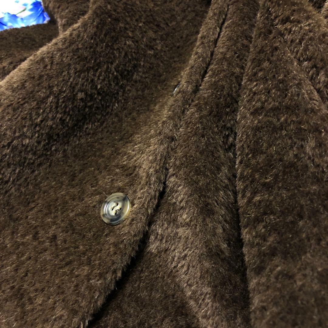 未使用級　マックスマーラ　ロングコート　テディベア　コクーンコート　ココア✨