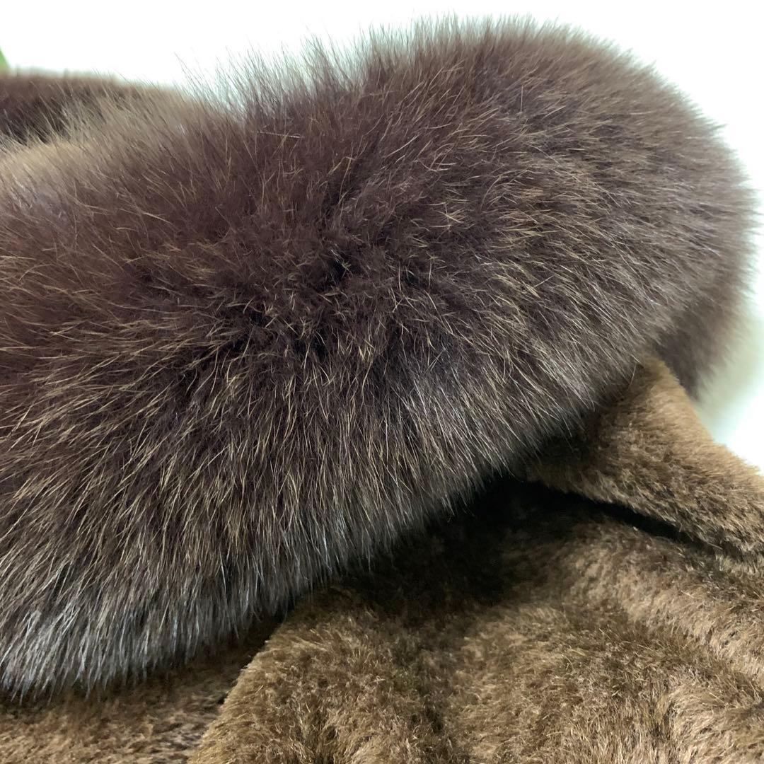 未使用級　マックスマーラ　ロングコート　テディベア　コクーンコート　ココア✨