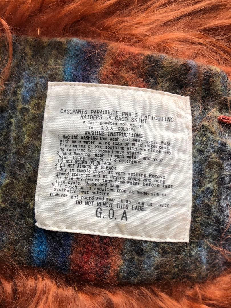 goa テコラッタオレンジ　チベットラム　変形ベスト