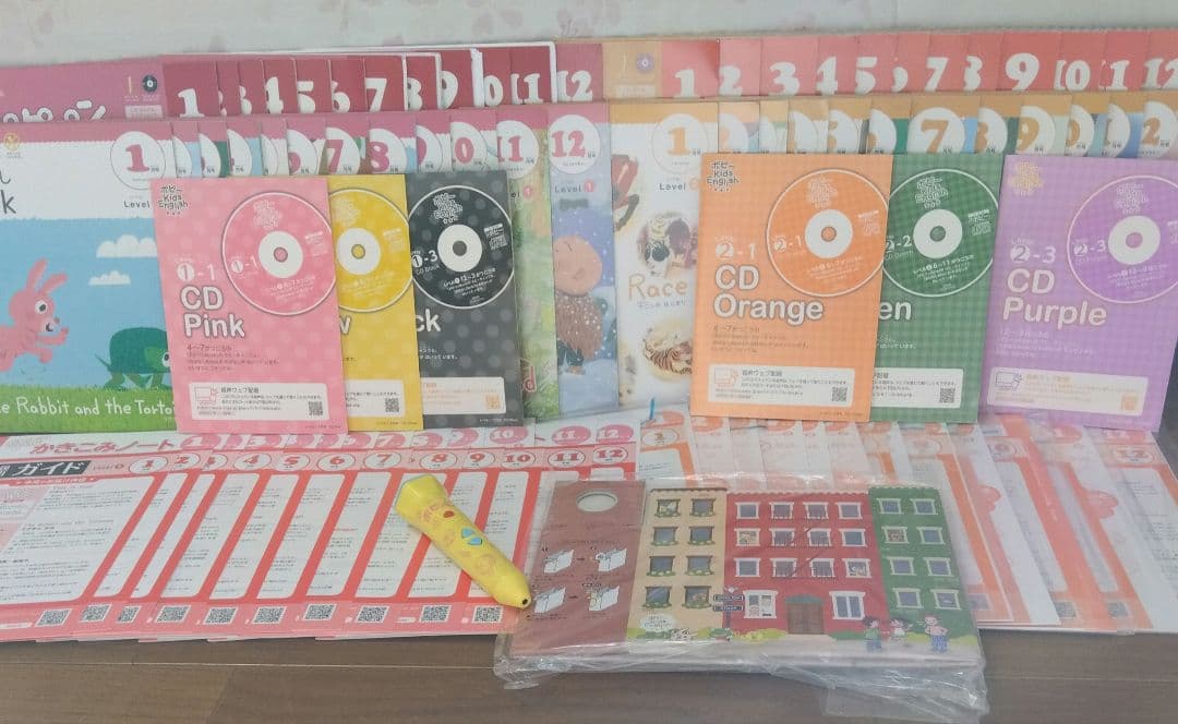 ポピーキッズEnglishレベル1　2　2年分とポピペン