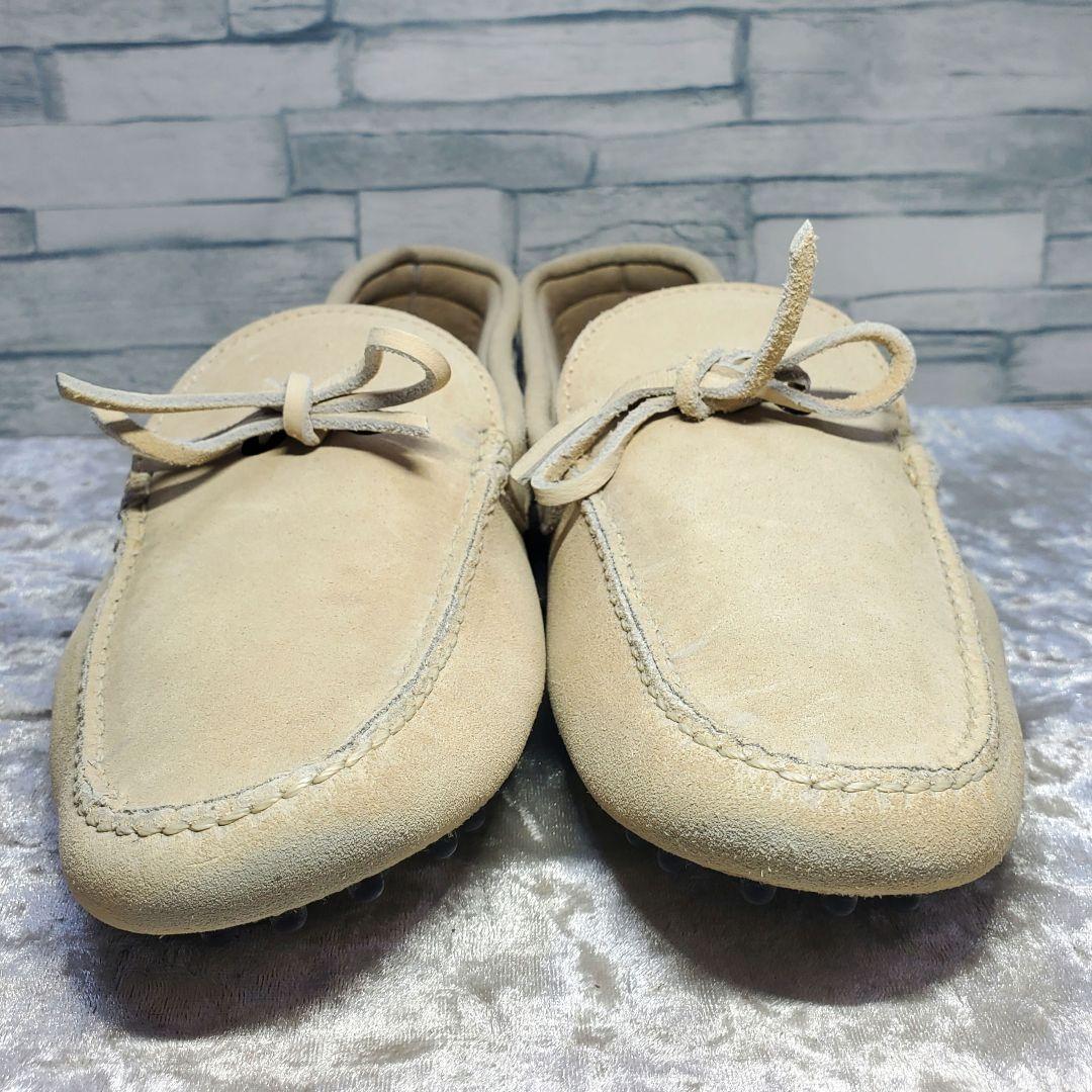 【極美品】✨BRIONI ブリオーニ 25cm ドライビングシューズ 40 白系