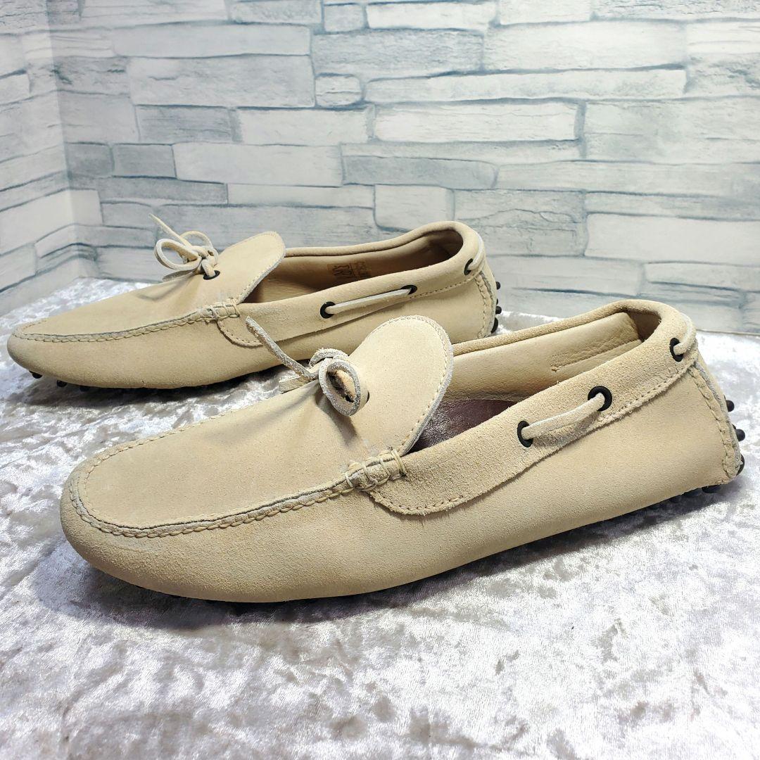 【極美品】✨BRIONI ブリオーニ 25cm ドライビングシューズ 40 白系