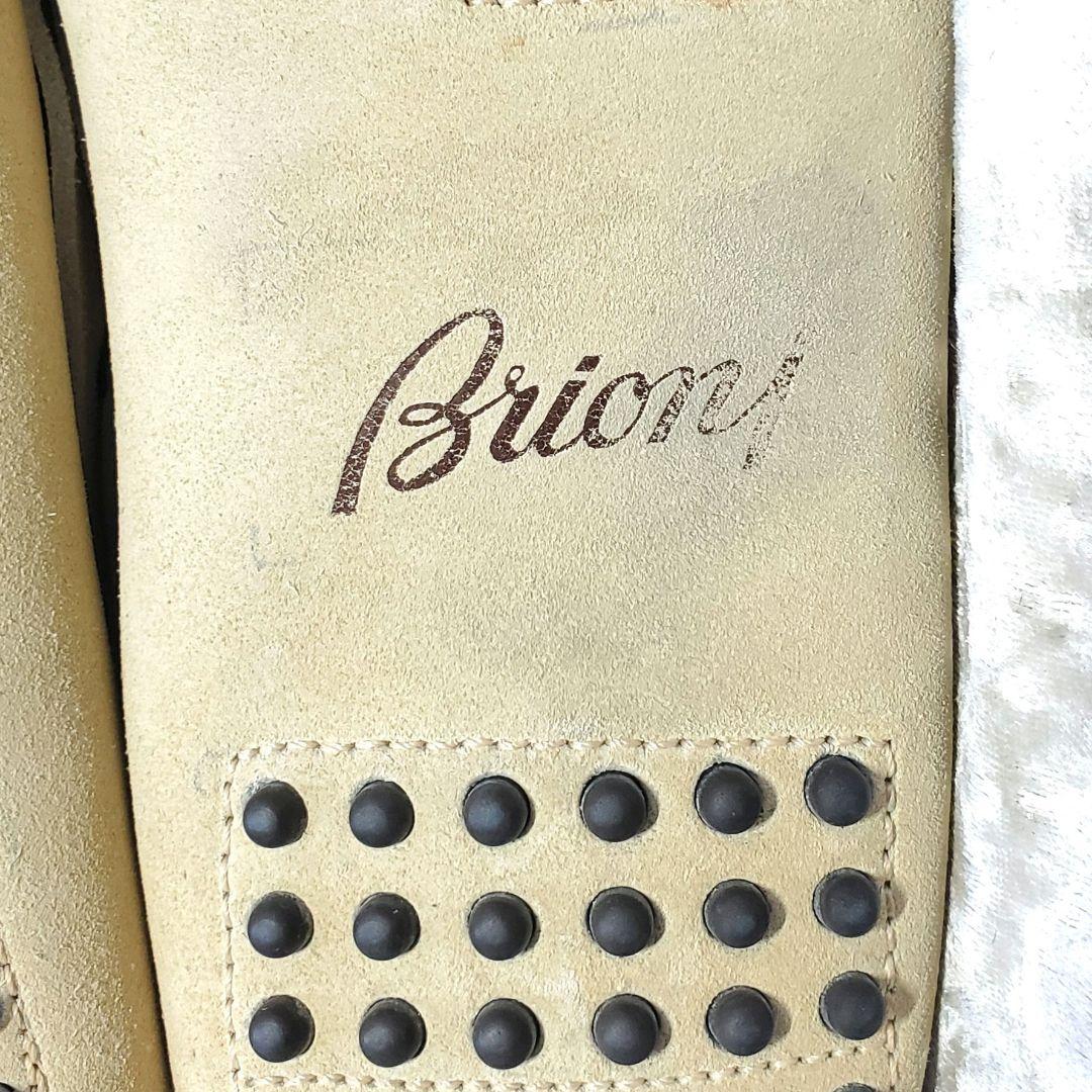 【極美品】✨BRIONI ブリオーニ 25cm ドライビングシューズ 40 白系