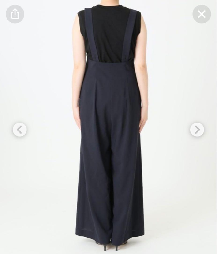 Spick & Span 梳毛ライクサロペット ネイビー size38 新品