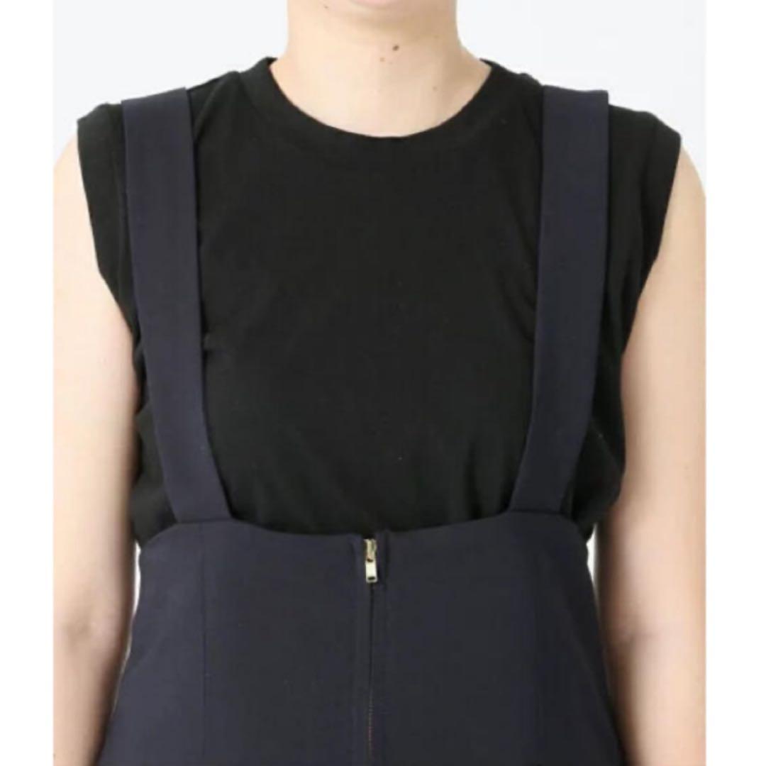 Spick & Span 梳毛ライクサロペット ネイビー size38 新品