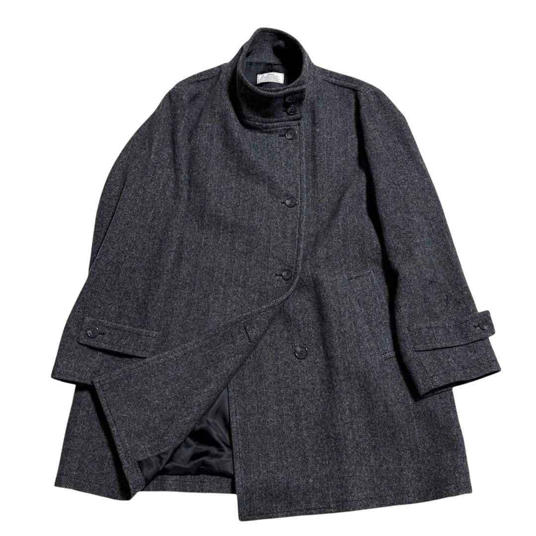 【2023AW】relume☆尾州ウールスーパー100モッサスタンドコートグレー