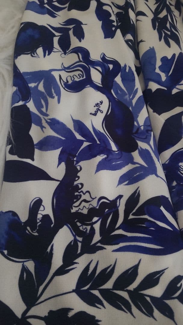 大きいサイズ Kay me ケイミー【和柄】 藍金魚　ギャザーワンピース