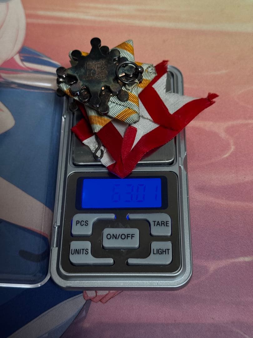 勲八白色桐葉章 勲八等瑞宝章 勲章 4個セット ケース付き 純銀製 63.01g