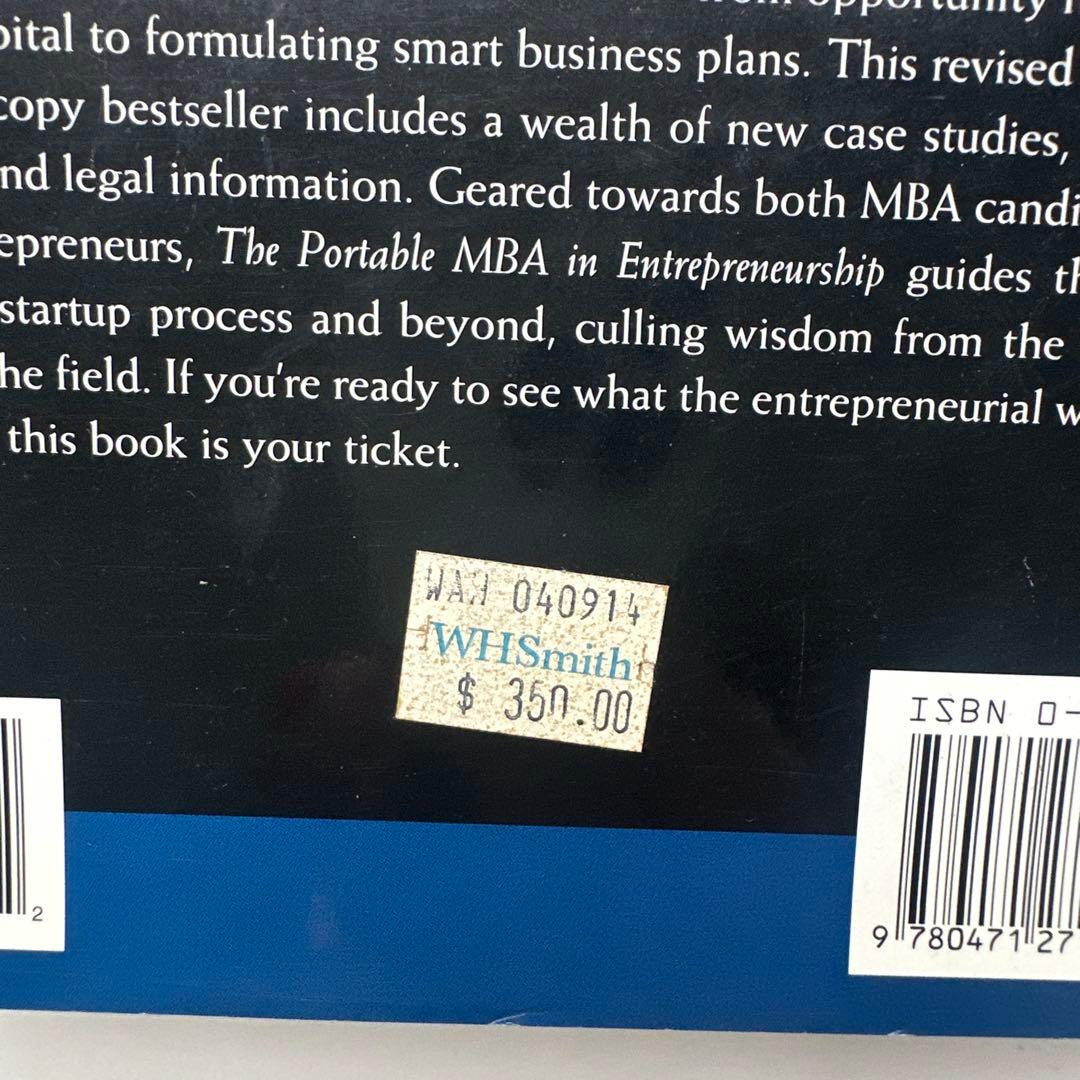 洋書 The Portable MBA in Entrepreneurship