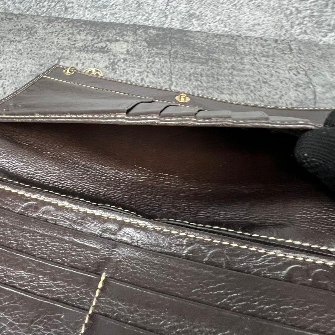 GUCCI グッチシマ インターロッキングG チャーム レザー 長財布
