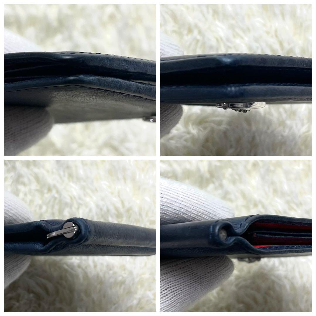 ヴィヴィアンウエストウッド マネークリップ レザー ネイビー