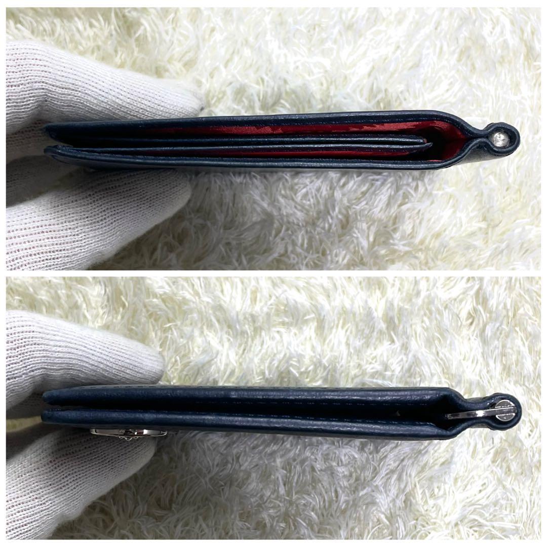 ヴィヴィアンウエストウッド マネークリップ レザー ネイビー