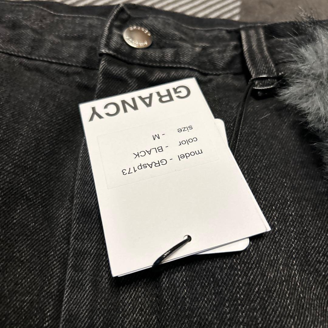 【GRANCY】　グランシー　ファーポケットデザインハーフデニムカーゴ Mサイズ