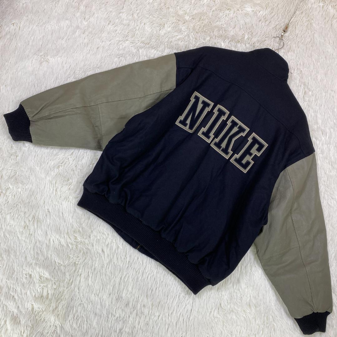 『NIKE』ナイキ (L) レザー スタジャン ジャケット