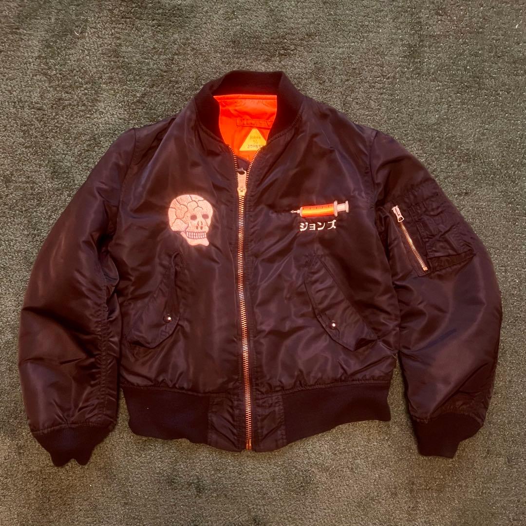 JOHN’S BY JOHNNY スカル刺繍 MA-1ジャケット