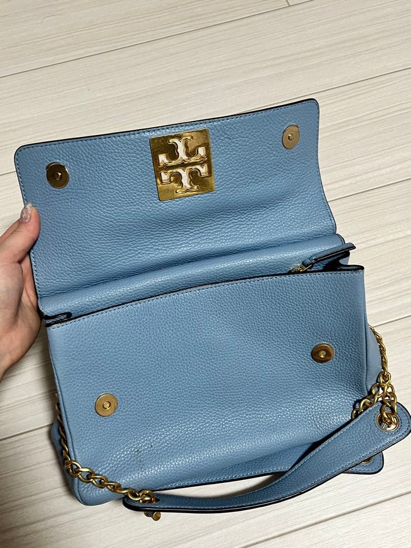 TORY BURCH トリーバーチ ライトブルー ショルダーバッグ