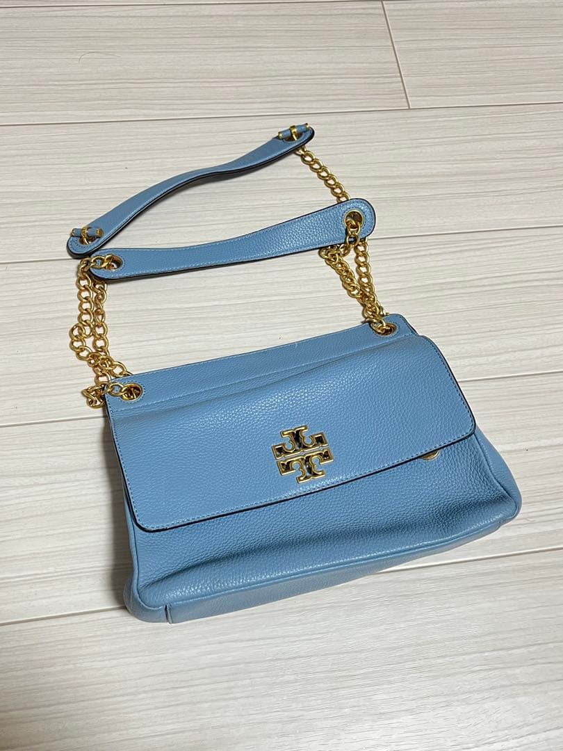 TORY BURCH トリーバーチ ライトブルー ショルダーバッグ