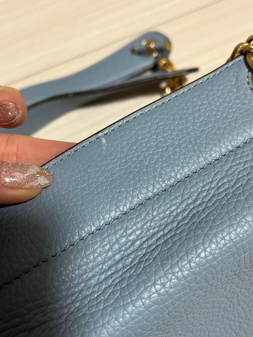 TORY BURCH トリーバーチ ライトブルー ショルダーバッグ