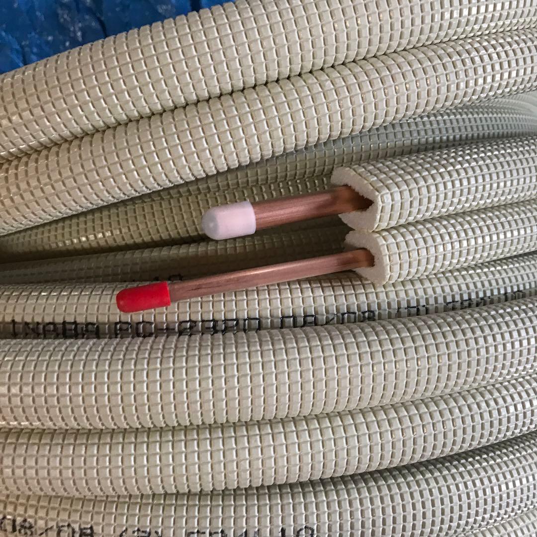 エアコン配管用被覆銅管　2分3分ペアコイル