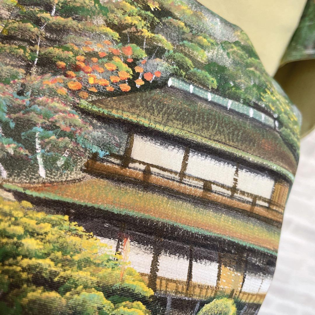 訪問着　フルセット　手書き　風情　情景　すこやかガード　落款　着物　I1