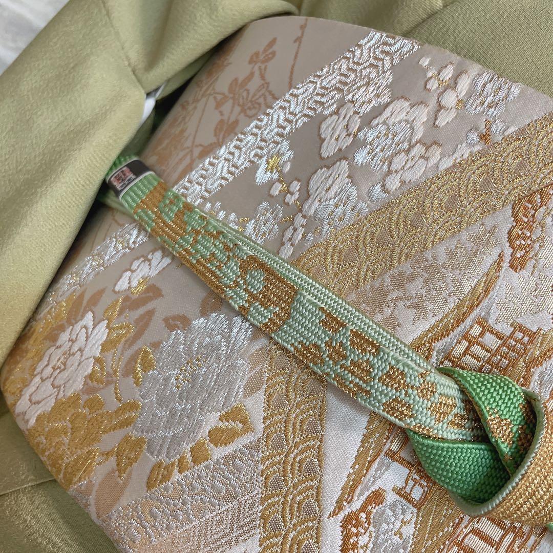 訪問着　フルセット　手書き　風情　情景　すこやかガード　落款　着物　I1