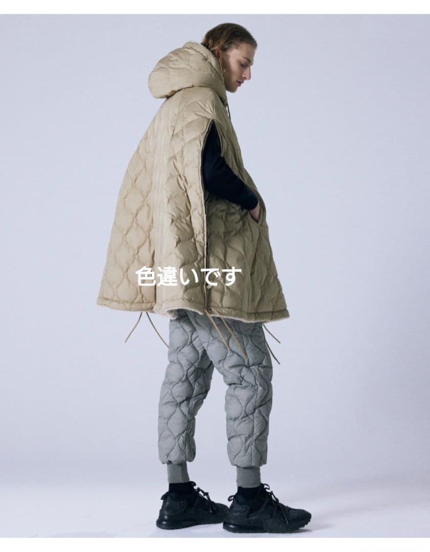 taion ミリタリー　ダウンケープ　ユニセックス