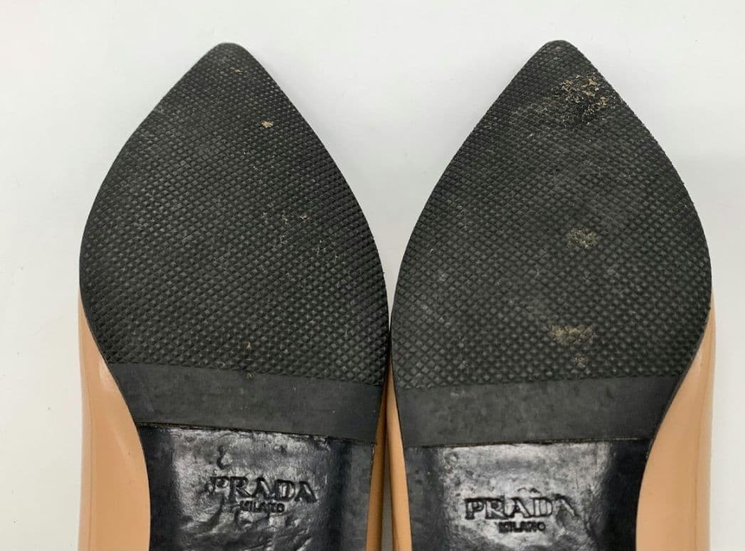 PRADA フラットシューズ　38 パンプス　ohga ピッピシック