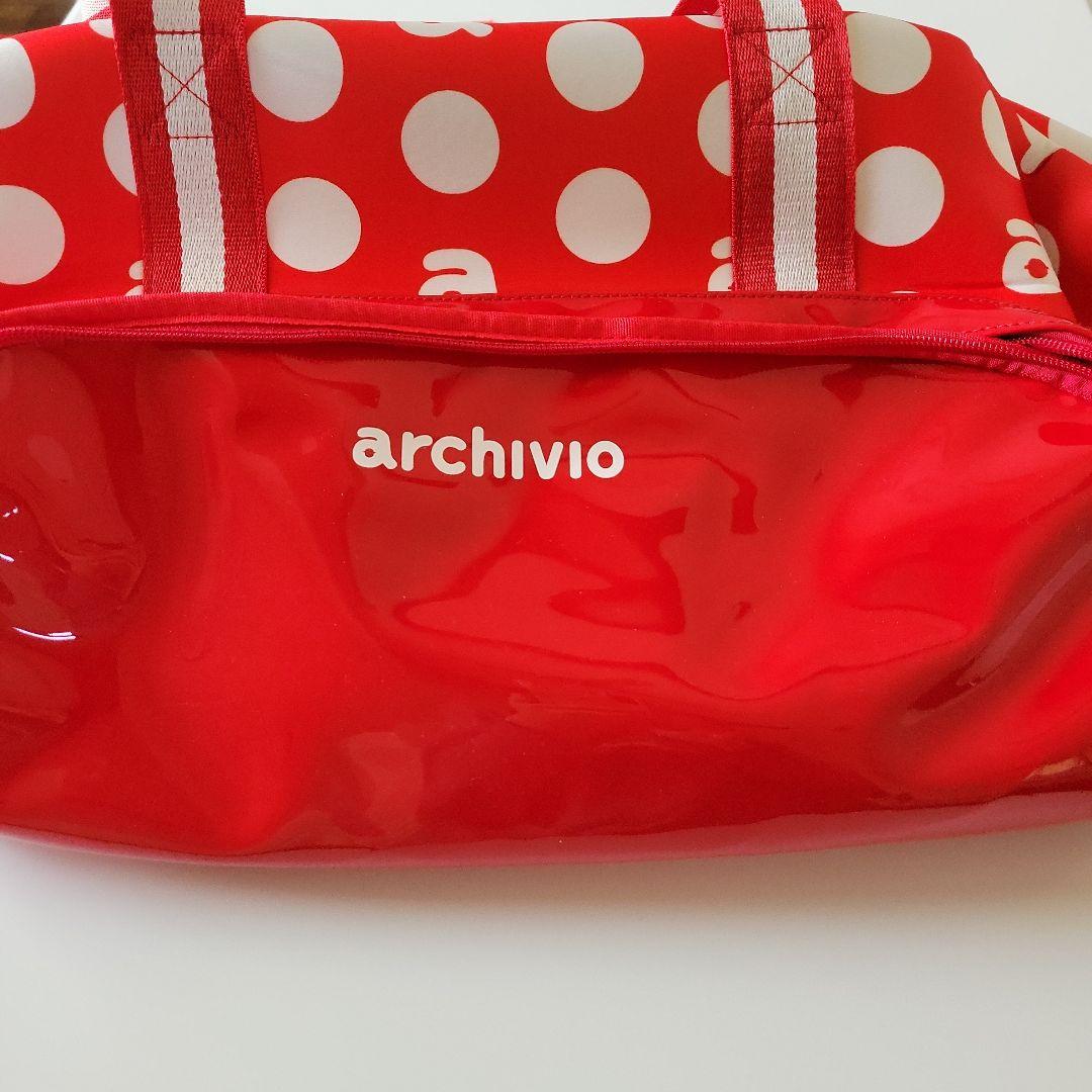 archivio 赤 水玉模様 キャディバッグ
