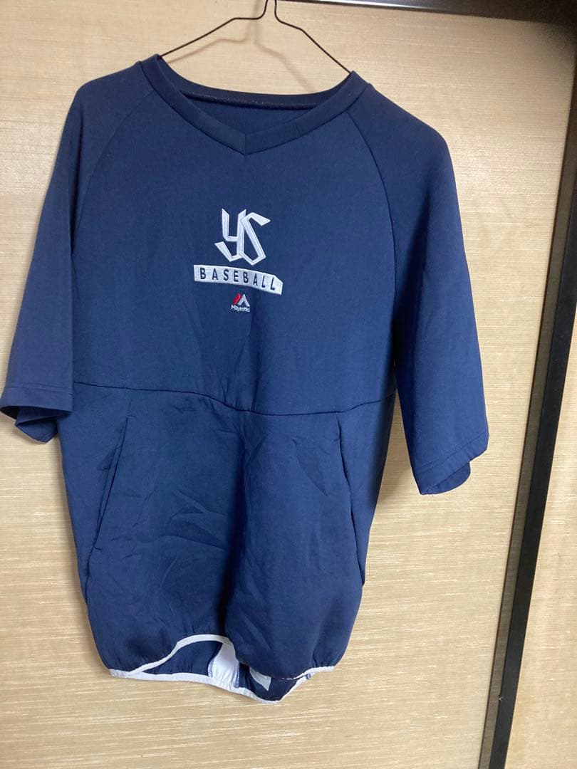 あ*じ様 Majestic 東京ヤクルトスワローズ 半袖テックフリース　プロコレ