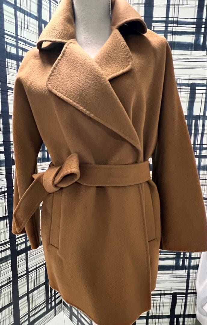 ワクワクお値下げ‼️ウールハーフコート Mキャメル