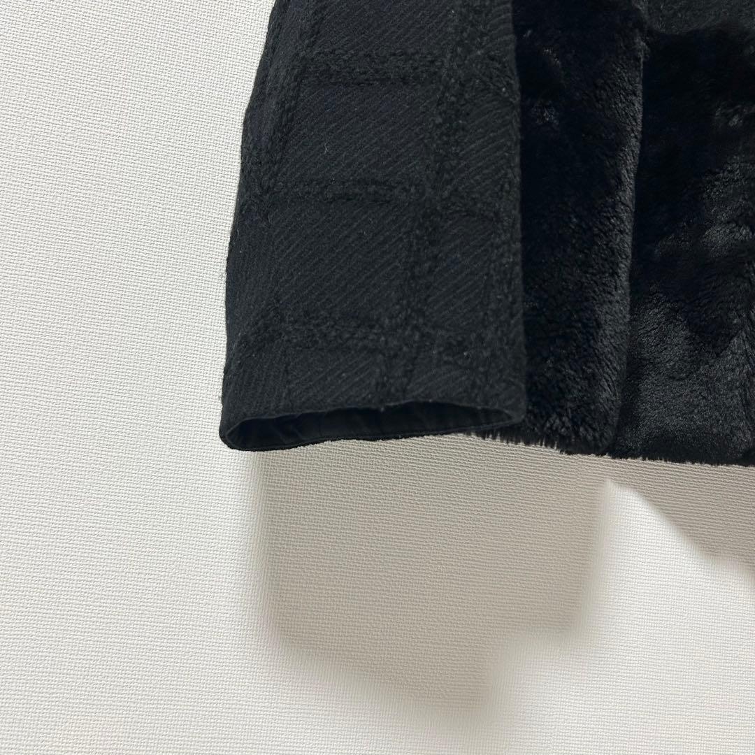 TOMORROWLAND モールチェック ファーペプラムジャケット　36