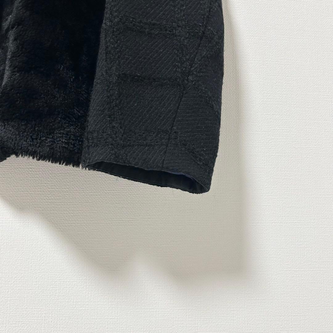 TOMORROWLAND モールチェック ファーペプラムジャケット　36