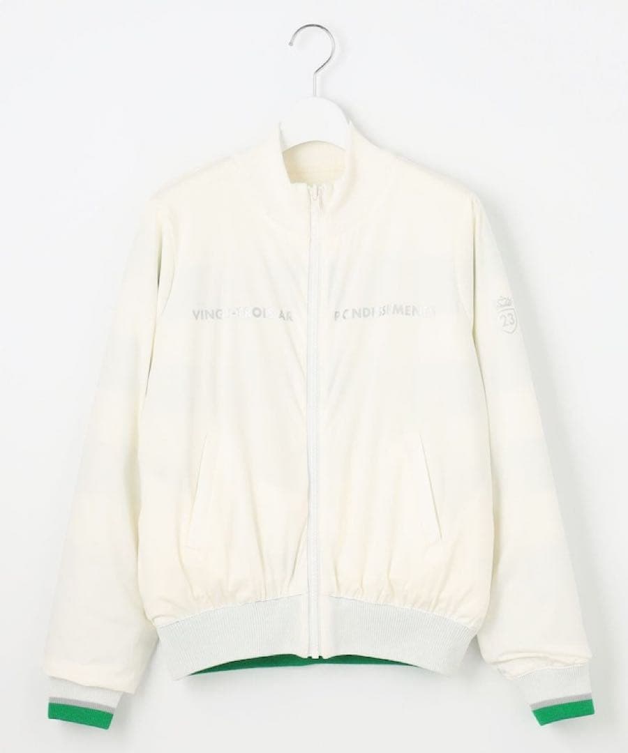 【新品未使用】23区ゴルフ M 2倍可愛い 映えカワ リバーシブルニットブルゾン