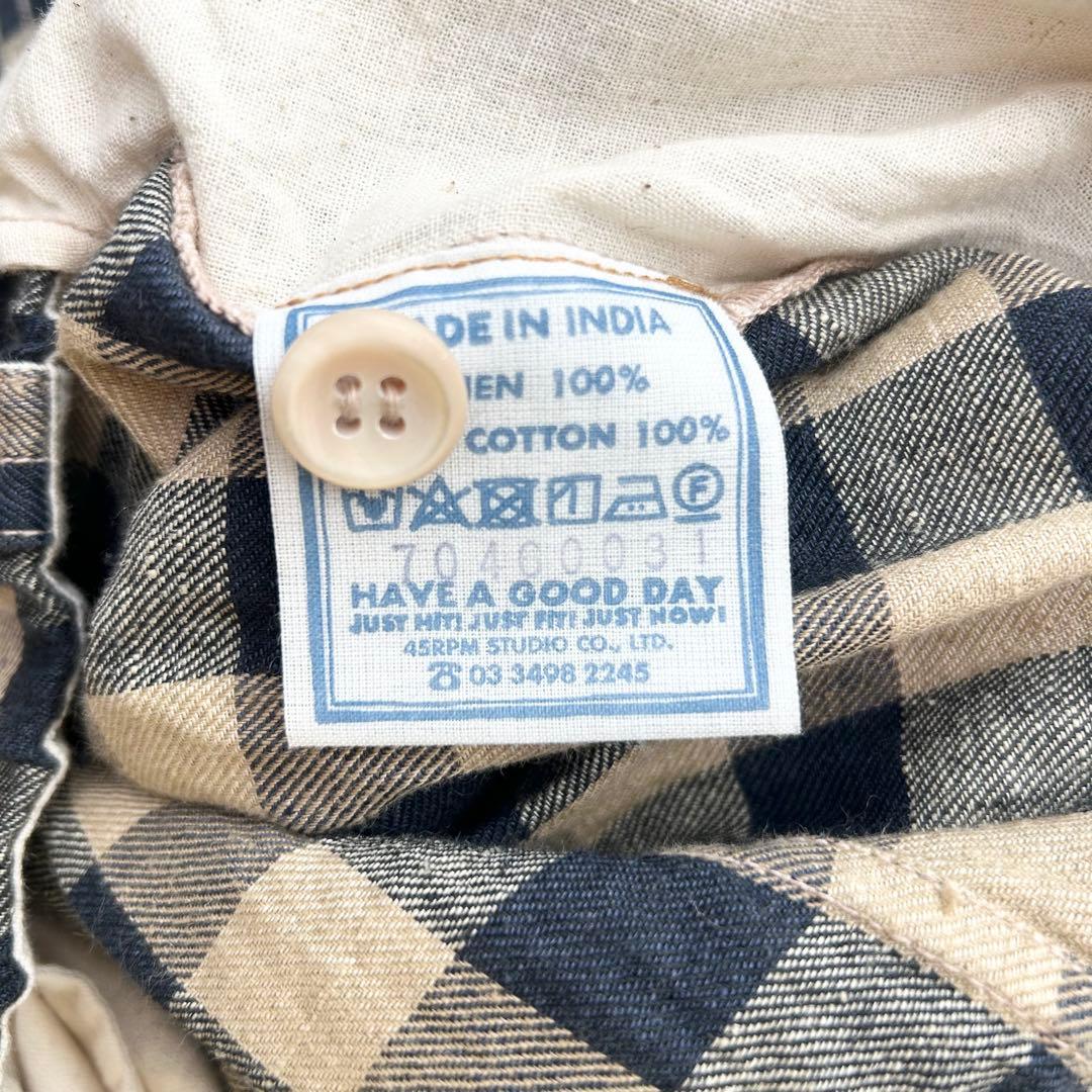 美品✨45R インドリネンツイルのブルマパンツ